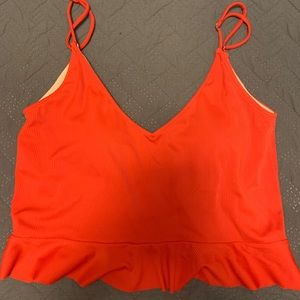 Red lava scoop top